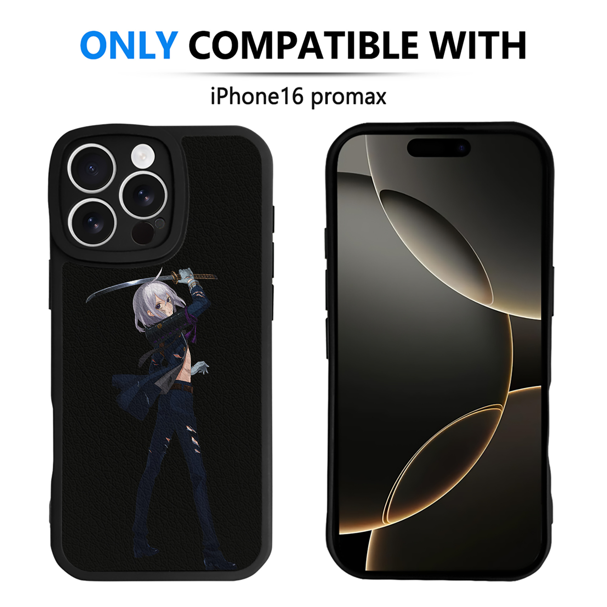 （画像用） 刀剣乱舞 Touken Ranbu 【iPhone 16シリーズ対応】シリコンスマホケース（レザー調） 材質：シリコン